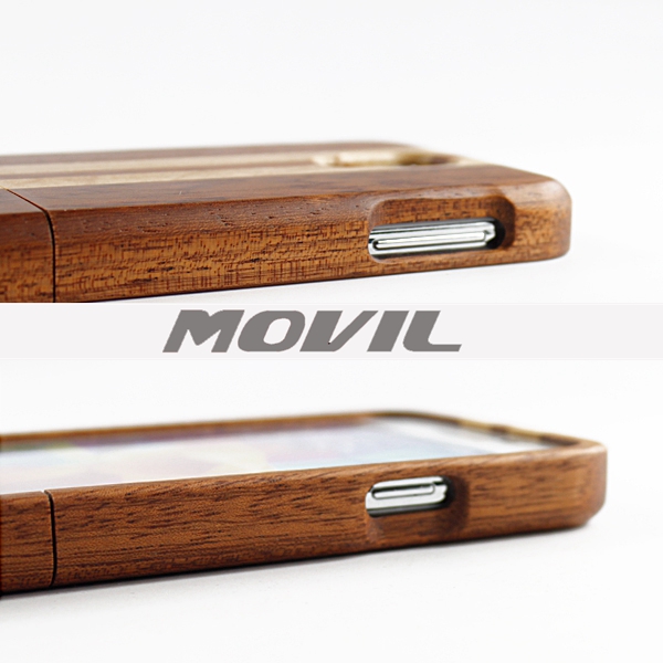 NP-2386 Funda de auténtica madera de bambú para Samsung Galaxy S5-6